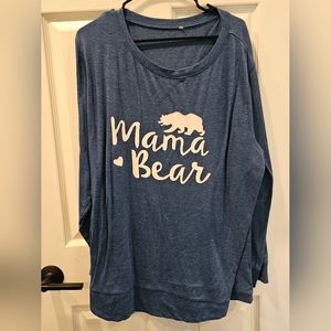 Long Sleeve Mama Bear Tee 24W